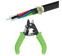 Jeanoko Pince à Dénuder Fibre Optique, Coupe-Fil Optique, Pince à Dénuder le Fil Optique avec Ressort de Réinitialisation, Conception de Verrouillage sécurisé pour Dénudage de 2 à 3