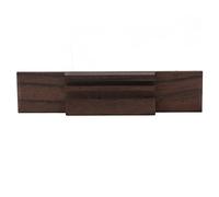 Jeanoko Pont de ukulélé à 4 Cordes, Bois de Rose de Forme Précise avec Selle en Os de Vache pour Instruments de Musique, Remplacement Parfait