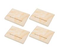 Jeanoko Porte-Cartes de Visite en Cuir PU, 4 Pièces, Conception à Boucle Magnétique Portable pour Voyage, Carte d'identité, Carte de Crédit, Portefeuille (Jaune)
