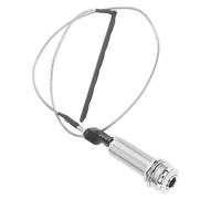 Jeanoko Prise de Guitare électrique, Opération Facile, Prise de 6.35mm pour ukulélé Cithare, Instruments en Bois, 1 unité