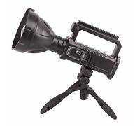 Jeanoko Projecteur LED Longue Portée avec Chargement USB pour Patrouille Extérieure, Portée Super Lumineuse de 1 000 M, Batterie au Lithium de 6 000 MAh - Plastique Résistant à la Corrosion