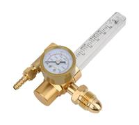 Jeanoko Réducteur de Pression D'argon Régulateur de Débitmètre de Gaz Tout en Laiton pour le Soudage TIG/MIG 3500 PSI-pour Bouteille de Gaz de Soudage à L'arc à L'argon TIG