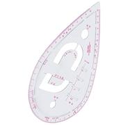 Jeanoko Règle de Courbe de Manchon, Outil de Couture en Plastique Flexible pour un Dessin de Courbe Précis et un Positionnement des Boutons-1 Pièce