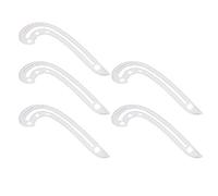 Jeanoko Règle de Courbe Transparente 5 Pièces, Outil de Couture Multifonctionnel de Haute Précision pour les Créateurs, Tailleurs et Couturières
