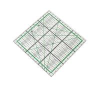 Jeanoko Règle de Quilting en Acrylique Transparent, échelle Durable et Précise pour le Quilting, L'artisanat de Bricolage, 5,9 X 5,9 Pouces