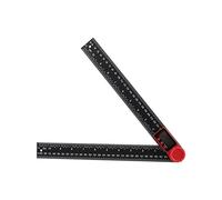 Jeanoko Règle de Recherche D'angle Numérique, Outil de Mesure Léger et Précis pour les Projets de Bricolage, Maisons, Conception en Plastique 2 en 1 (300 mm)