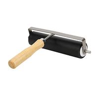 Jeanoko Rouleau D' en Caoutchouc pour Artisanat D'art, Manche en Bois, Outil de Presse à Colorier Uniforme pour les Impressions