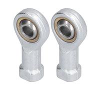 Jeanoko Roulement de Joint Radial d'extrémité de Tige, Roulement de Joint Fisheye Haute Résistance SI6T KSA6T pour Machines-outils électriques, Acier au Carbone, 2 Pièces