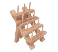 Jeanoko Support de Fil à Coudre en Bois 12 Bobines Support de Canette Pliable pour Broderie Bricolage, Organisateur de Fil en Bois de Hêtre pour la Décoration de la Maison et de la Salle de Couture