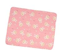Jeanoko Tapis de Couchage pour Animaux de Compagnie, Lit en Coton Super Absorbant pour Un Confort Ultime au Printemps et à L'automne, 90 X 70 Cm, Idéal pour Les Chiens et Les Chats (Lapine)