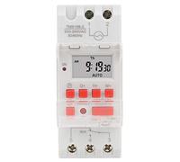 Jeanoko TM919B 2 200 250V Reliable AC Digital Timer Switches 30A LCD7 Days Programmable Digital Timer Switches for Lamps Fans