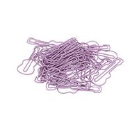 Jeanoko Trombones en Forme de Guitare Violette, 50 Pièces, élégants, Portables, pour Porte-documents, pour Fournitures de Bureau et Organisation de Papeterie, avec Boîte de Rangement pour un Usage