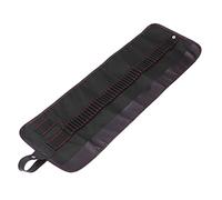 Jeanoko Trousse à Crayons Portable avec Rideau à Stylos, avec 36 Trous, pour étudiants et Artistes, Toile en Tissu Oxford Durable, Facile à Transporter (48 Trous (sans Stylo))