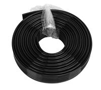 Jeanoko Tube D'encre Flexible Coulant Stable pour Imprimante Photo Machine 3x2mm 8 Rangées 3 Mètres de Longueur HTPE (Noire)