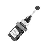 Jeanoko XD2PA14, Commutateur à Joystick de Verrouillage à 4 Positions 4NO avec Couvercle de Manchon en Caoutchouc, pour le Contrôle Industriel des Circuits AC 50 Hz DC Relais de