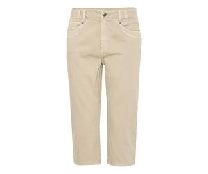 Jeans 7/8ème capri taille haute femme Pulz Jeans Rosita Beige 42