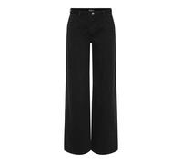 Pieces Selma Wide Leg Low Waist Jeans Noir 25 / 30 Femme