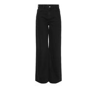 Pieces Jean Selma – Coupe large taille haute Noir Femme 30W/32L