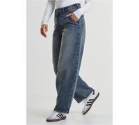 Urban Classics - Jean femme Tapered Baggy délavé bleu Taille 29