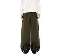 Jeans baggy style hip-hop pour homme, coupe décontractée, coupe ample, style Y2K, skater, skateboard, style vintage, vert militaire, L