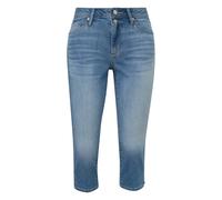 Jeans capri coupe régulière taille moyenne et jambe slim femme s.Oliver Bleu 36