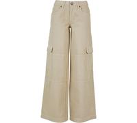 Urban Classics – Jean cargo taille basse Femme Beige Taille 30