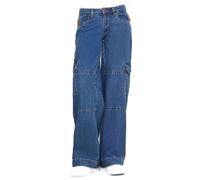 Jeans cargo femme Urban Classics Bleu 27