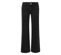 Jeans catie mid rise relaxed straight leg femme QS Gris 38x32
