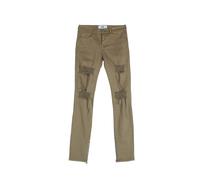 Jeans cheville zippé Sixth June M2458HDE Marron 30