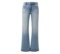 Jeans coupe régulière jambe évasée avec ourlet effrangé femme s.Oliver Bleu 44x30