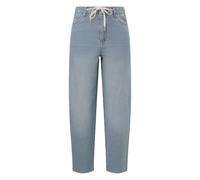 Jeans coupe régulière taille haute et jambe baril fines rayures femme s.Oliver Bleu 42