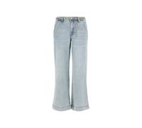 Jeans crop jambe large femme Guess Zoya Bleu 33x27