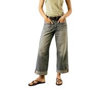 Jeans cropped wide leg femme Freeman T Porter Alice Noir 25