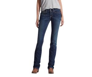 Jeans d'Ã©quitation femme Ariat R.E.A.L. Straight Icon Bleu 28xL