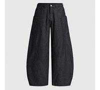 Jeans décontractés polyvalents pour hommes à rayures avec poches et boutons pour le quotidien et les voyages L,M,S,XLGéométrique,Rayé,Tout ImpriméJean
