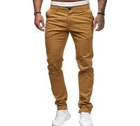 Jeans décontractés Slim pour Homme Pantalon en Jean Taille Moyenne élastique Jeans Skinny colorés Confortables en Jean (Jaune,XXL)