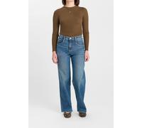 Jeans Droite Revers, Longueur 34 Blue 14A