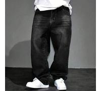 Jeans droits décontractés Y2K, convenant aux adolescents garçons - Jeans en denim lavé, streetwear décontracté ample, jeans d'extérieur, pantalon en jean rétro classique des années 90 10Y,14Y,11Y,12Y,
