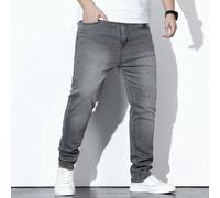 Jeans effilés avec lavage délavé pour hommes, jeans slim foncés unis, jeans cargo gris clair délavé long. Idéal pour le mari ou le petit ami 2XL,3XL,4XL,5XL,6XLUnicoloreJean