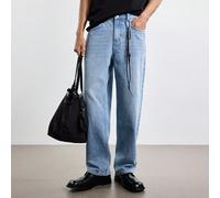 Jeans en denim décontracté polyvalent pour hommes, pour tous les jours et les voyages, avec boutons et poches L,M,S,XL,XXLUnicoloreJean