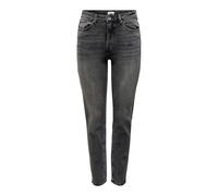 Only Jean ONLEMILY Femme Taille haute Cheville Stretch Droit Denim Gris W25 L32