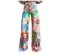 Jeans Femme Jean Femme Pantalon 7/8Eme Jeans Patte D'Elephant Slim Mom Taille Haute Grande Wide Leg Doublé Polaire Jupe En Noir Large Bootcut Loose Enceinte Thermique 38 Grossesse Vêtements Droit