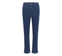 Kaffe Jeans femme Vicky – coupe droite, taille haute – Bleu Taille 34