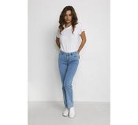 Kaffe, Femme, Jeans, Bleu, Taille: 48 FR Jean Droit en Denim Bleu Clair Lavé