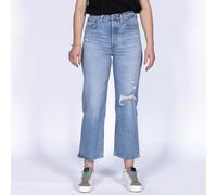 Jeans femme Levis Ribcage cheville droite bleu