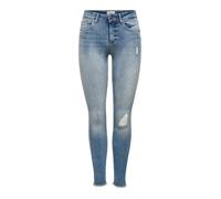 Only Blush Life Mi Skinny Raw Rea334 Pants Bleu L / 30 Femme