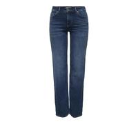 Only Jean ONLBLUSH Coupe droite Taille moyenne Denim bleu foncé XL/34