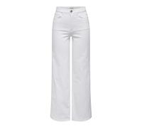 ONLY Jeans ONLMADISON femme coupe large taille haute blanc L/L32