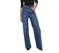 ONLY ONLHOPE EX HW Wide DNM ADD465 Noos Jeans, Medium Blue Denim, 28W / 32L aux Femmes