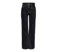 Only Jeans ONLJUICY Life HW Wide Leg Noos – Noir denim – 26W x 30L Femme